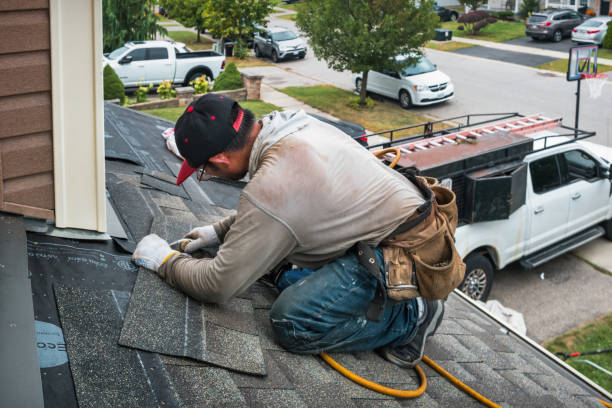 Professional Roofing technician working in Locust Hill, VA